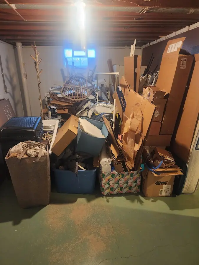 Roll-off dumpster container at job site for Yard Waste Dumpster Rental in Argo